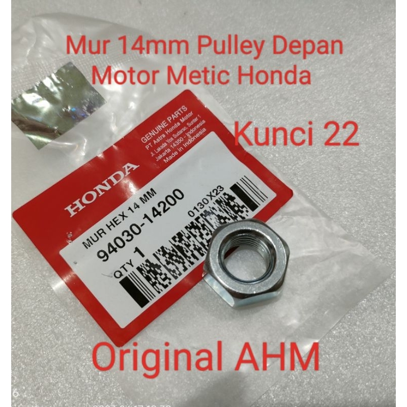 Jual Mur Mm Pulley Depan Kunci Motor Metic Honda Ori Ahm