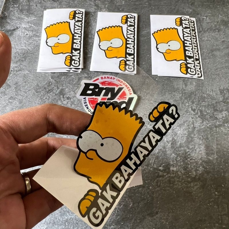 Jual Sticker Stiker Gak Bahaya Ta Cutting Shopee Indonesia