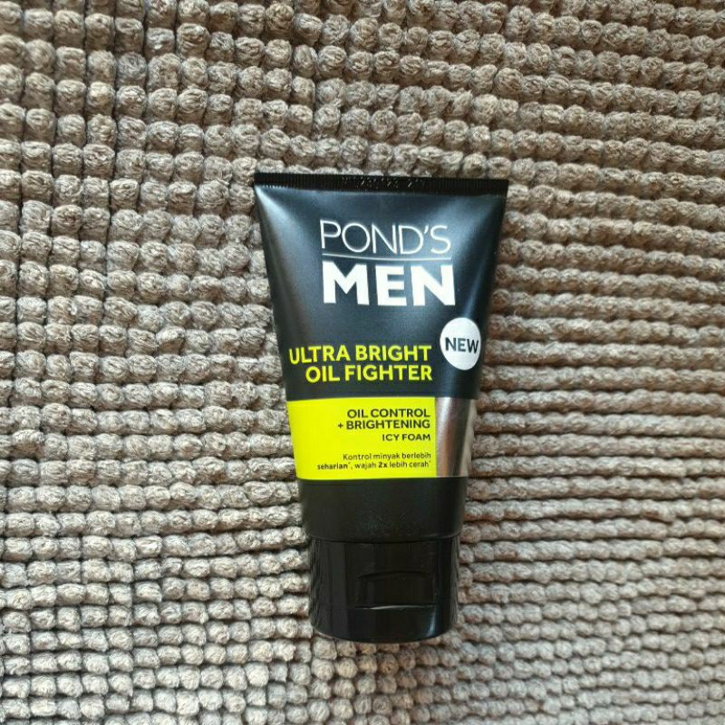 Jual Ponds Men Ultra Bright Oil Fighter Facial Foam 100g Shopee Indonesia