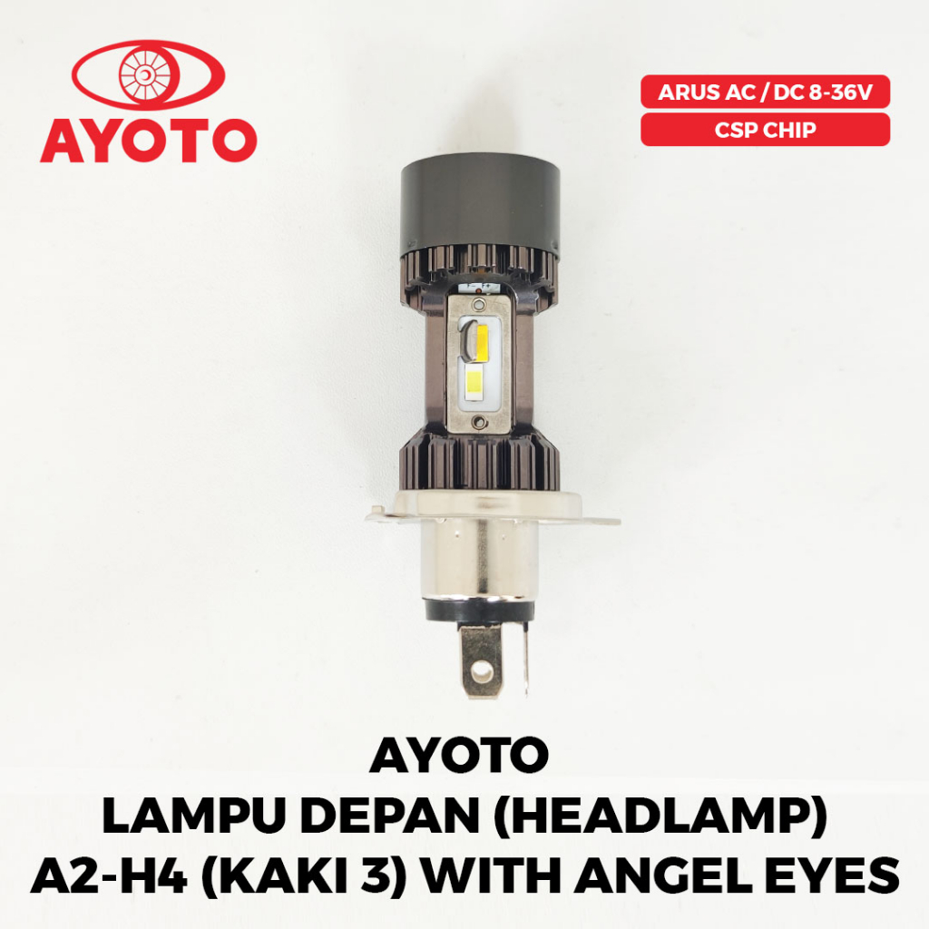 Jual Ayoto Lampu Depan Headlamp H Led A H Angel Eyes Warna Biru