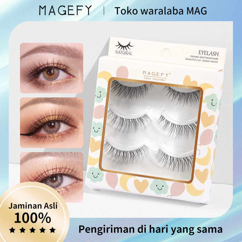 Jual Pilih Diskon Off Magefy Pasang Set Bulu Mata Palsu