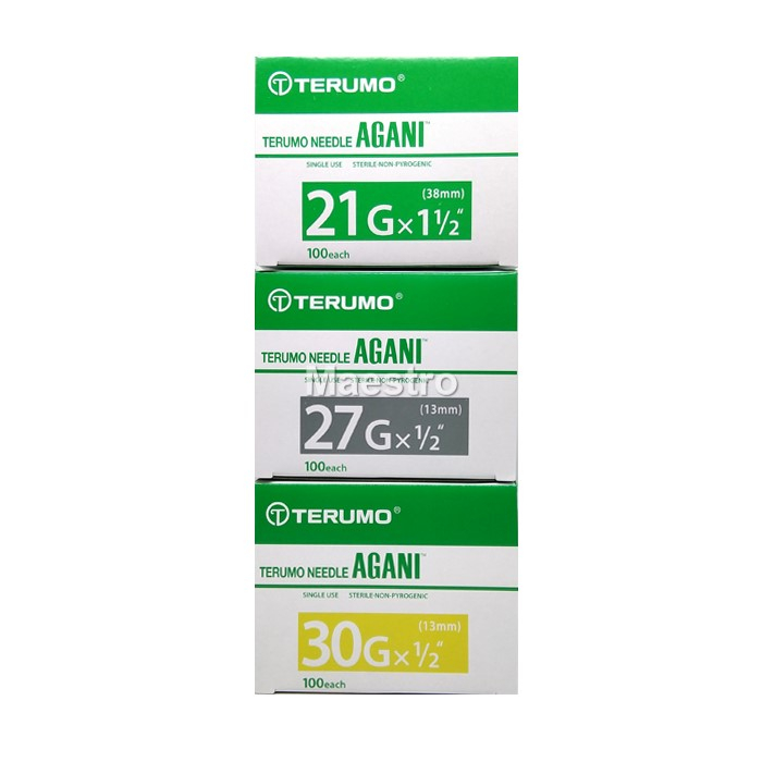 Jual Needle Terumo Agani 18G 19G 21G 22G 23G 24G 25G 26G 27G 30G