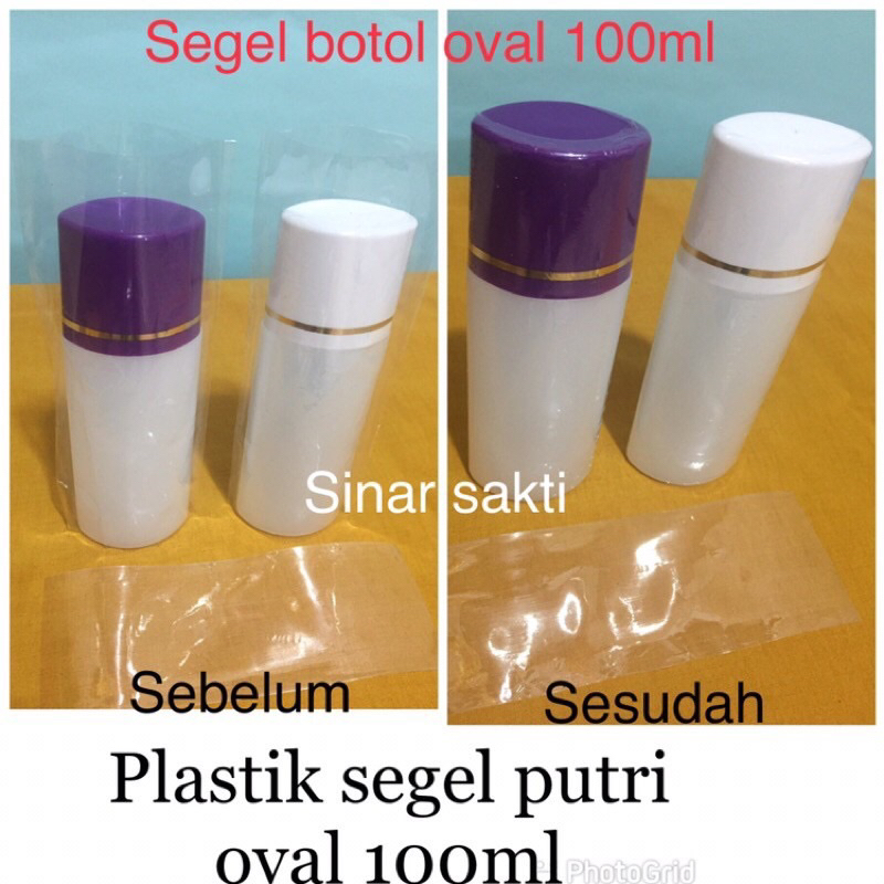 Jual Plastik Segel Botol Putri Oval Ml Plastik Segel Toner Shopee