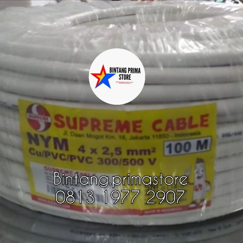 Jual Kabel NYM Kabel Tunggal 4x2 5 Mm Merk Supreme 100M Shopee