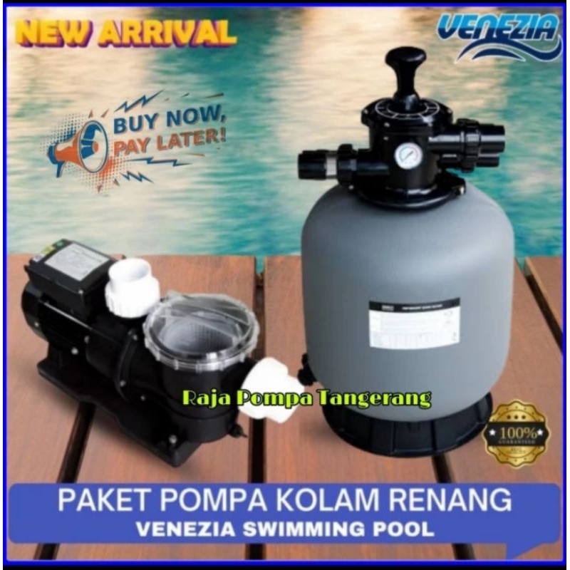 Jual Mesin Pompa Air Kolam Renang 1HP Sand Filter 16 Paket Kolam