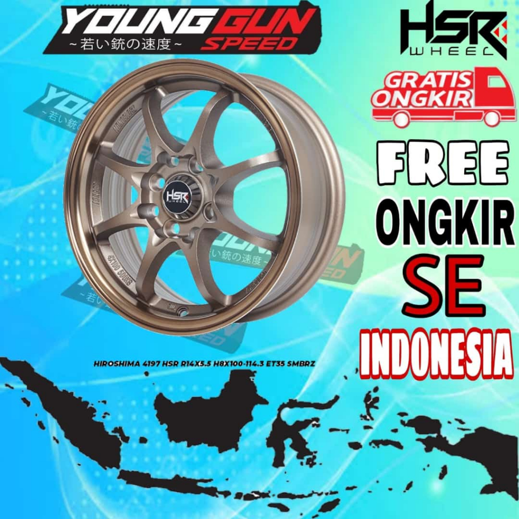 Jual Velg Mobil Racing Ring Hsr Hiroshima Velg R Ce Brio Ayla