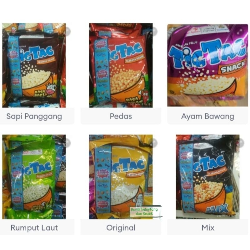 Jual Pilus TIC TAC Snack Dua Kelinci 1Renceng Isi 10Sachet 14 Gram DK