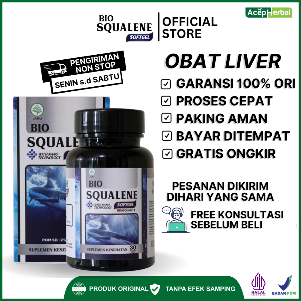 Jual Obat Liver Atau Hepatitis B Perut Bengkak Herbal Bio Squalene