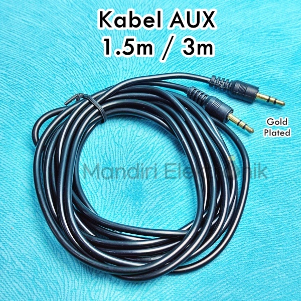 Jual Kabel Audio Jack Mm M M Gold Plated Kabel Aux Ke