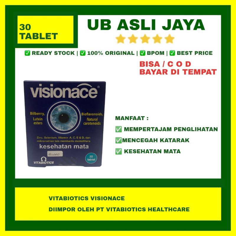 Jual Vitabiotics Visionace Tablets Original Shopee Indonesia