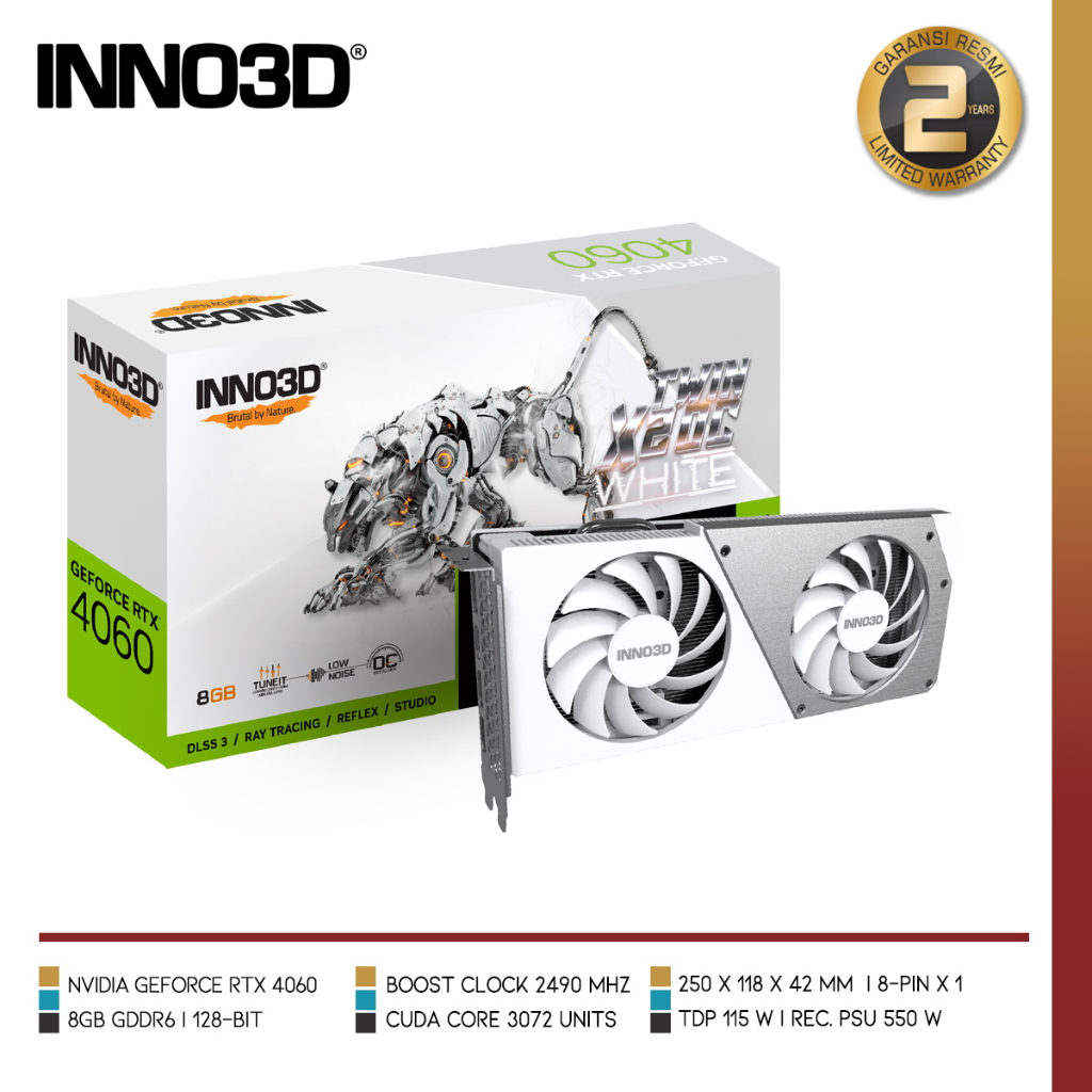 Jual Inno D Geforce Rtx Twin X Oc White Gb Gddr Shopee Indonesia