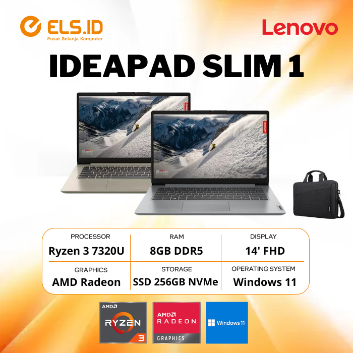 Jual Lenovo Ideapad Slim Amn Hid Ryzen U Gb Ssd Gb