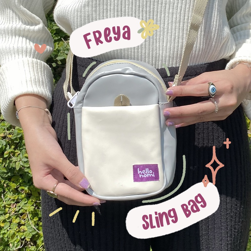 Jual Leather Sling Bag Freya Tas Selempang Kulit Pastel Shopee Indonesia