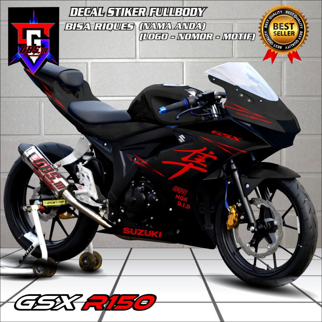 Jual Viral Decal GSX 150 Decal Sticker Motor GSX150 Stiker Decal Suzuki