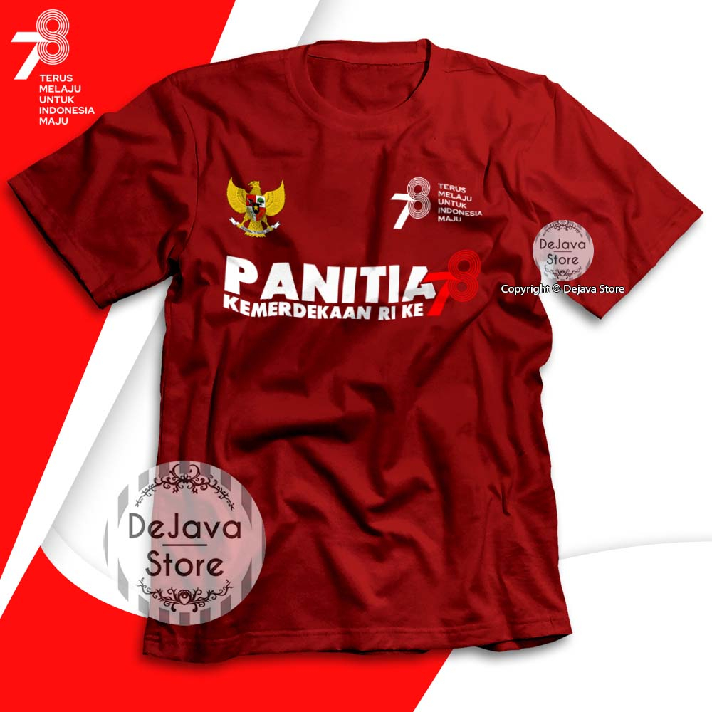 Jual Kaos HUT RI 78 Kemerdekaan RI Garuda Baju Seragam Panitia