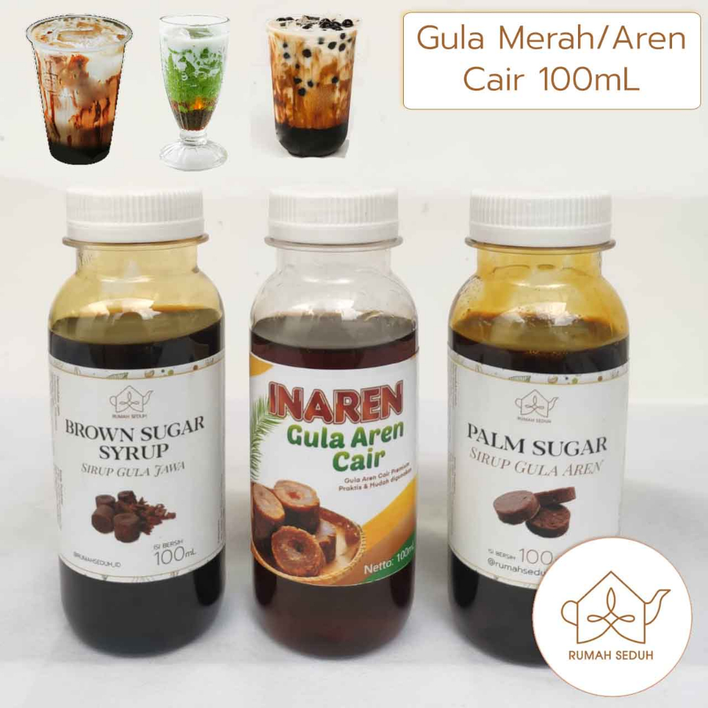 Jual 100 ML Brown Sugar Syrup Gula Merah Cair Sirup Gula Aren