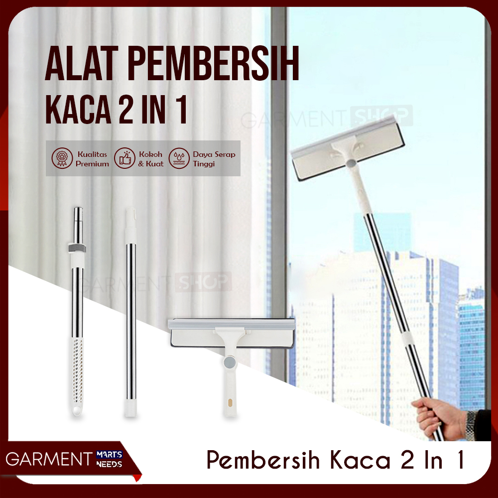 Jual Alat Pembersih Kaca Jendela Wiper Teleskopik Fleksibel Gagang