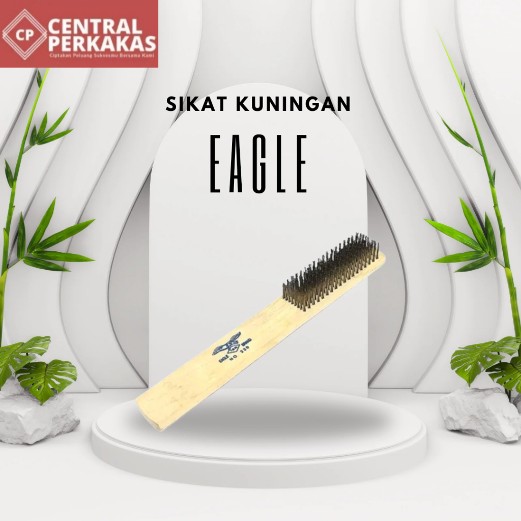 Jual Sikat Kawat Kuningan Baris Eagle Sikat Kawat Gagang Kayu