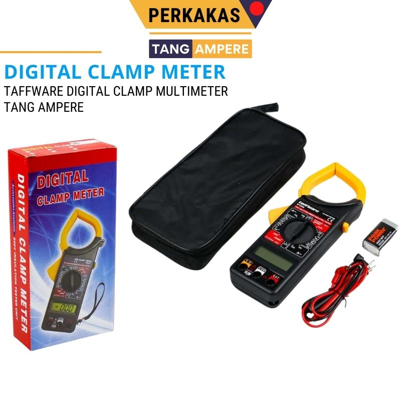 Jual Tang Ampere Digital Clamp Multimeter Pengukur Arus Listrik AC DC