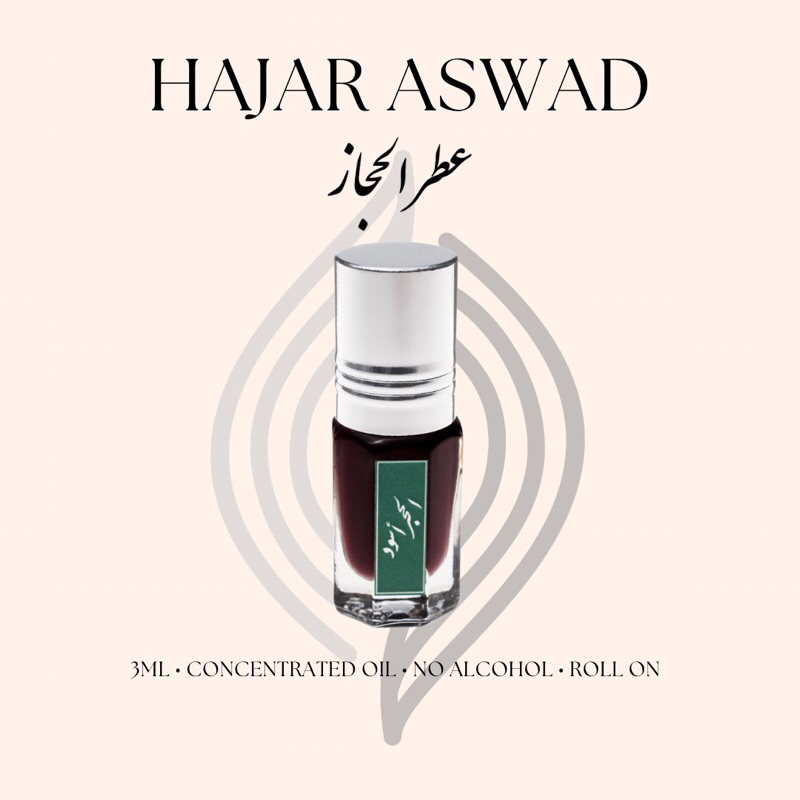 Jual Aroma Hijaz Parfum Arab Hajar Aswad 3ml Roll On Unisex Shopee