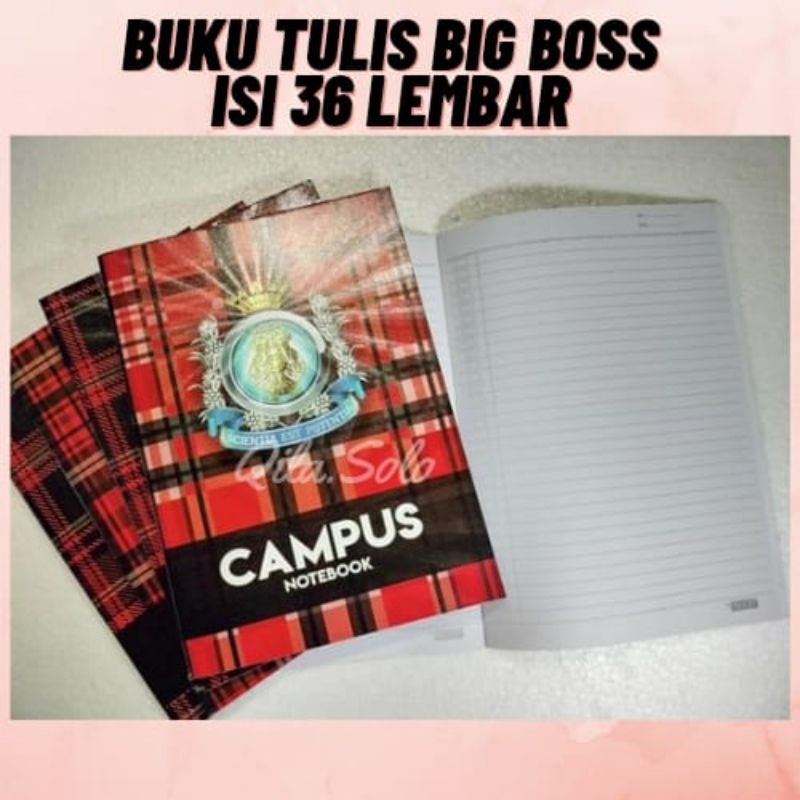 Jual Buku Tulis Boxy Sidu Big Boss Campus Isi Lembar Original Produk