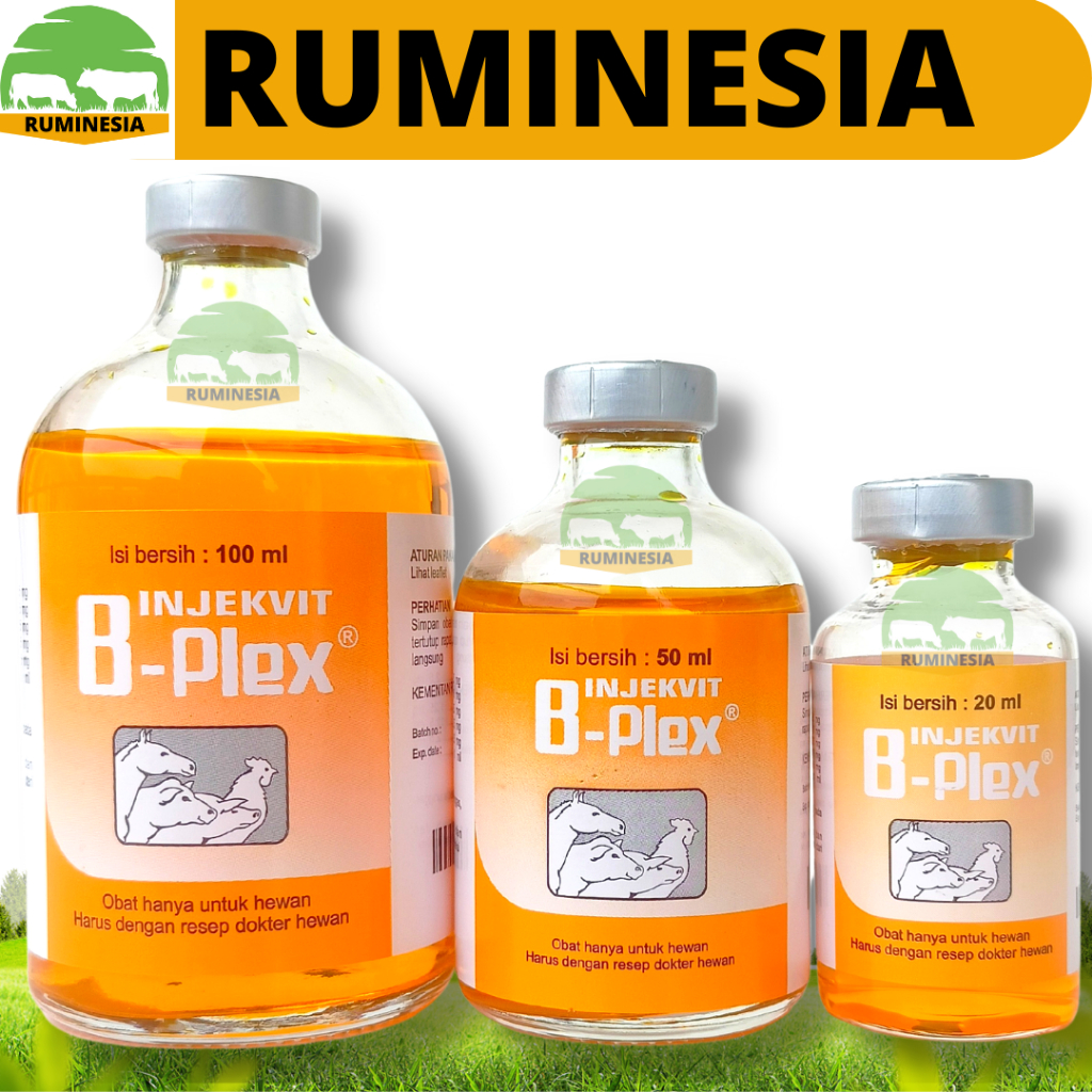 Jual INJEKVIT B PLEX 20ml 50ml Dan 100ml Vitamin B Complex B Kompleks