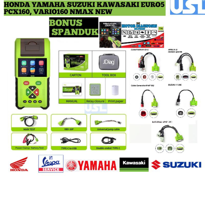 Jual Garansi New Scanner Jdiag M Kabel Semua Motor Injeksi Pcx