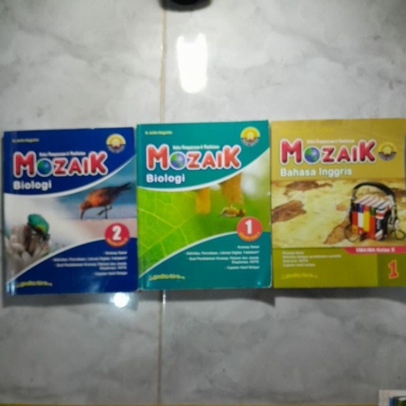 Jual Buku Mozaik Bahasa Inggris Kelas 10 Dan Biologi Kelas 10 Dan 11