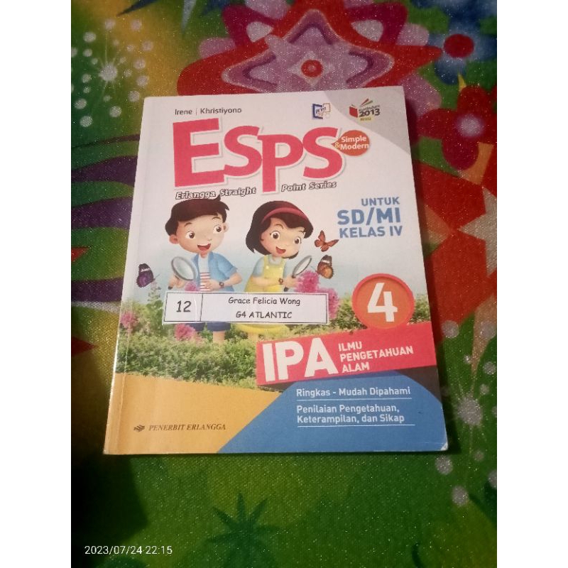 Jual BUKU ORI ESPS IPA KELAS 4 SD PENERBIT ERLANGGA Shopee Indonesia