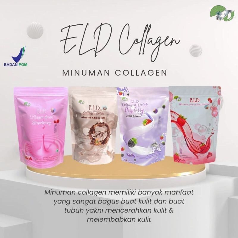 Jual ELD 125 GR BESAR ELD Collagen Drink Strawberry Raspberry