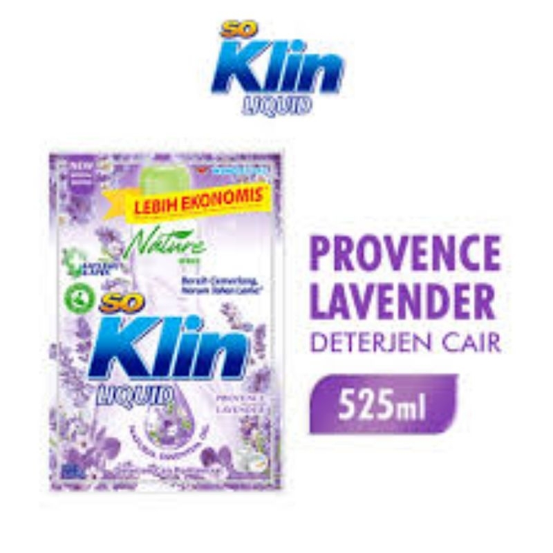 Jual So Klin Soklin Liquid Cair Provence Lavender Ml Shopee Indonesia