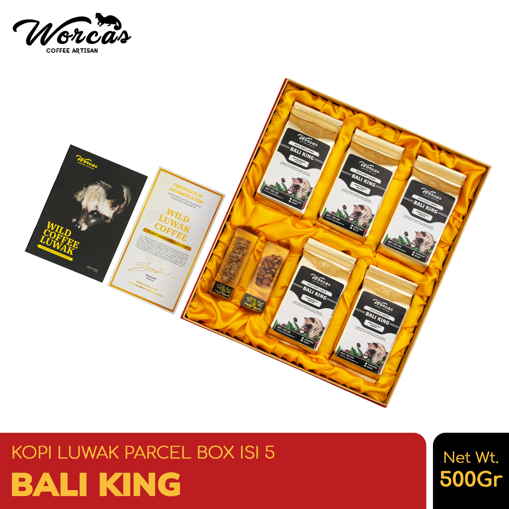 Jual WORCAS Kopi Luwak Liar Paket Isi 5 Bali King Parcel Box Shopee