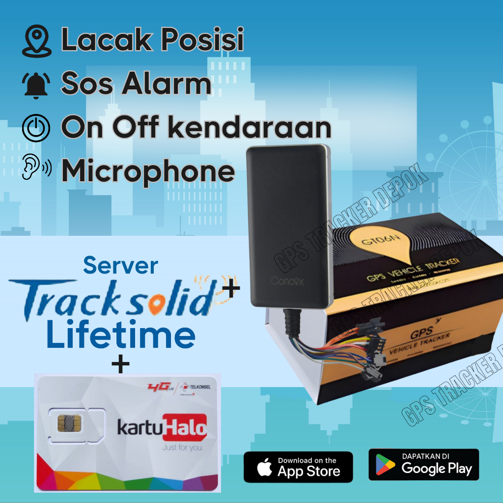 Jual GPS Tracker Mobil GT06N Server Tracksolid Lifetime Shopee