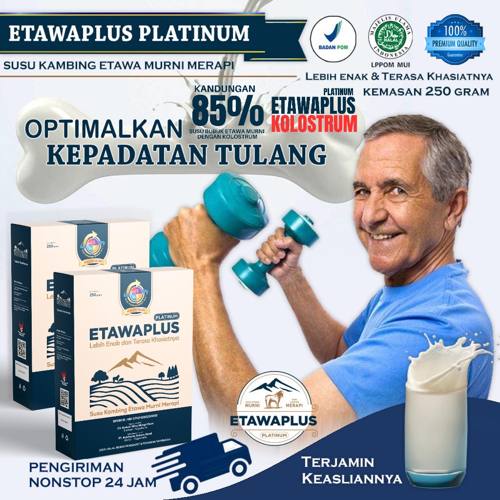 Jual Susu Kambing Etawaplus Platinum Kolostrum Untuk Kepadatan Tulang