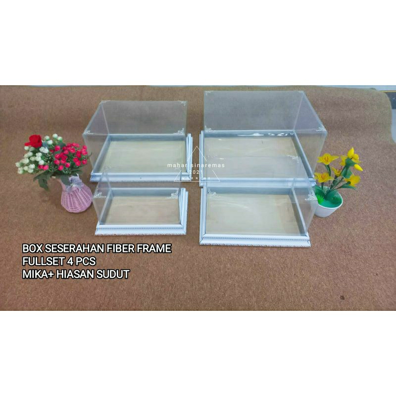 Jual KOTAK SESERAHAN PERNIKAHAN MEWAH 1 SET ISI 4 PCS BOX HANTARAN