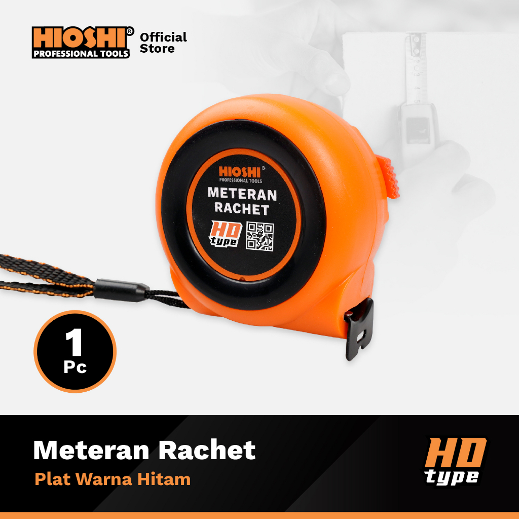 Jual HIOSHI Meteran Rol Meter Rachet Autostop Otomat Mini 3m 5m 7 5m