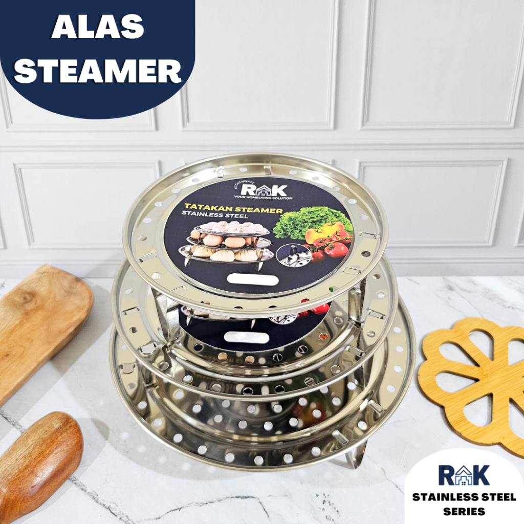 Jual Rak Alas Kukus Tatakan Kukusan Steamer Stainless Teratai Alas