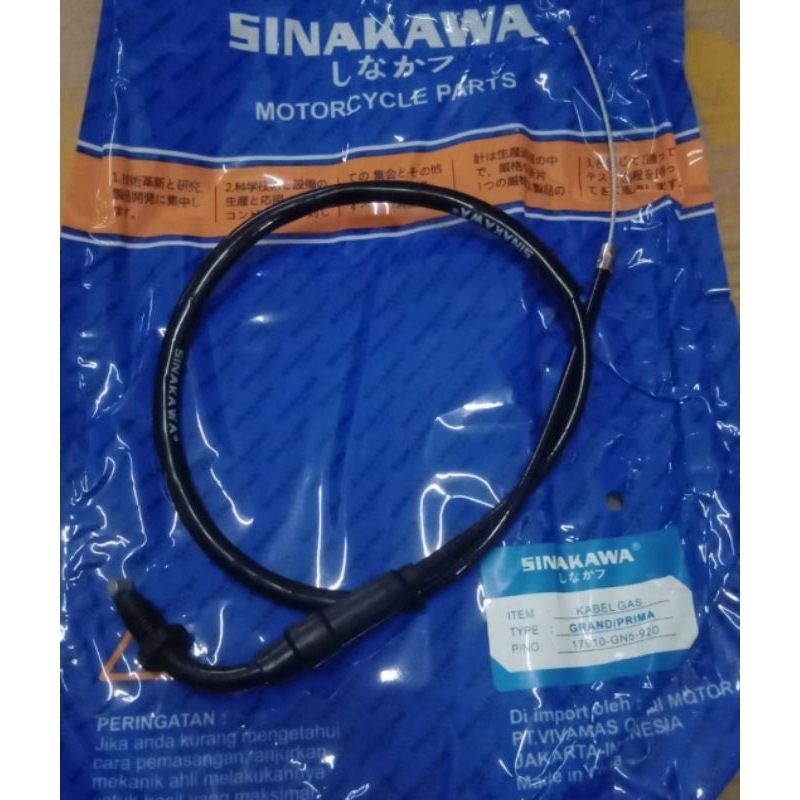 Jual Kabel Gas Tali Gas Motor Grand Prima Sinakawa Shopee Indonesia