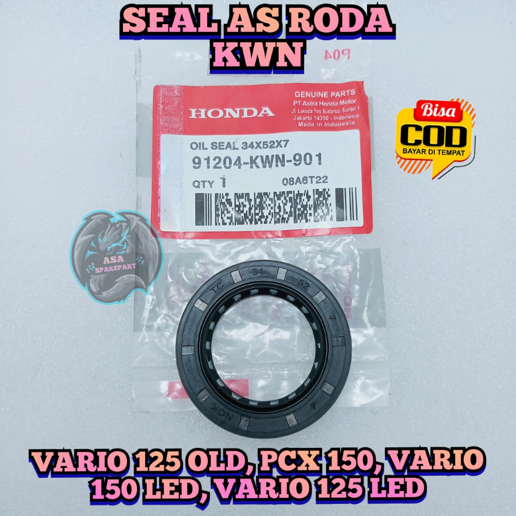 Jual SEAL AS RODA HONDA KWN KUALITAS ASLI ORIGINAL UNTUK MOTOR VARIO