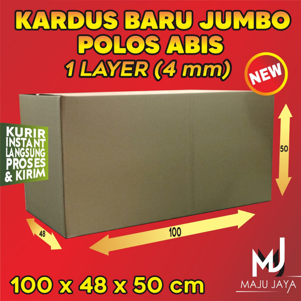 Jual Kardus Besar Pindahan Packing Jumbo Polos Baru Tebal Bekas