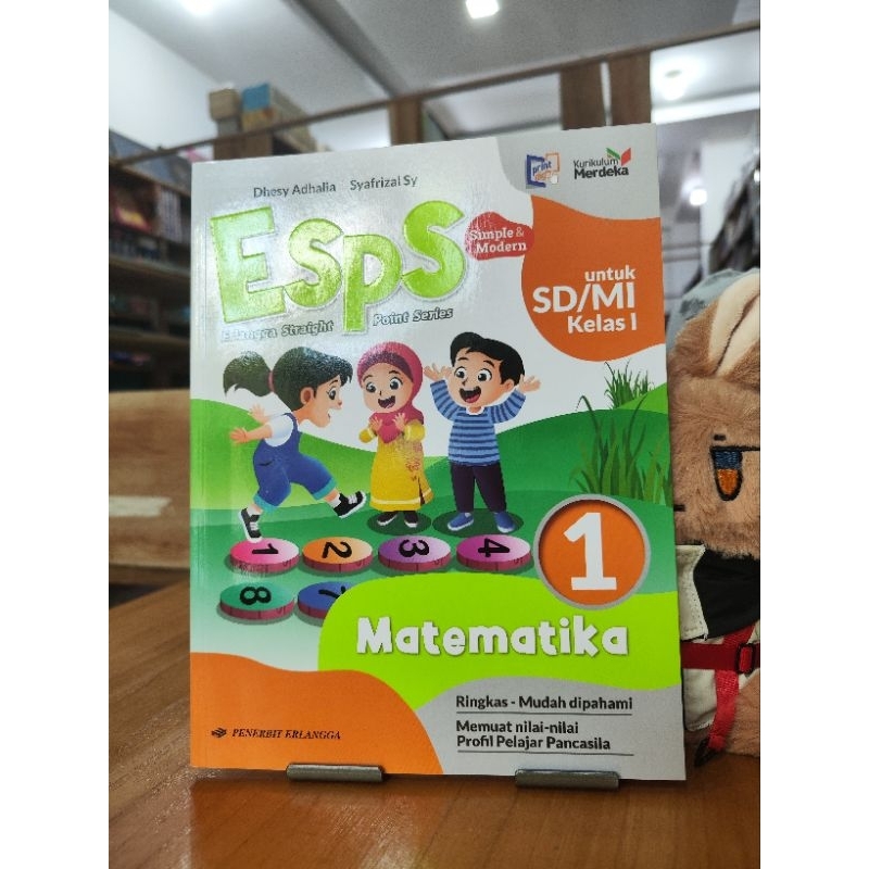 Jual Buku ESPS Matematika SD Kelas 1 Kurikulum Merdeka Erlangga