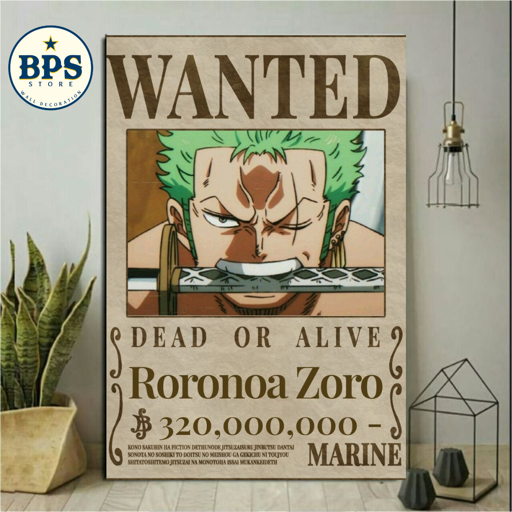 Jual Poster Kayu One Piece Bounty Poster One Piece Bounty Hiasan