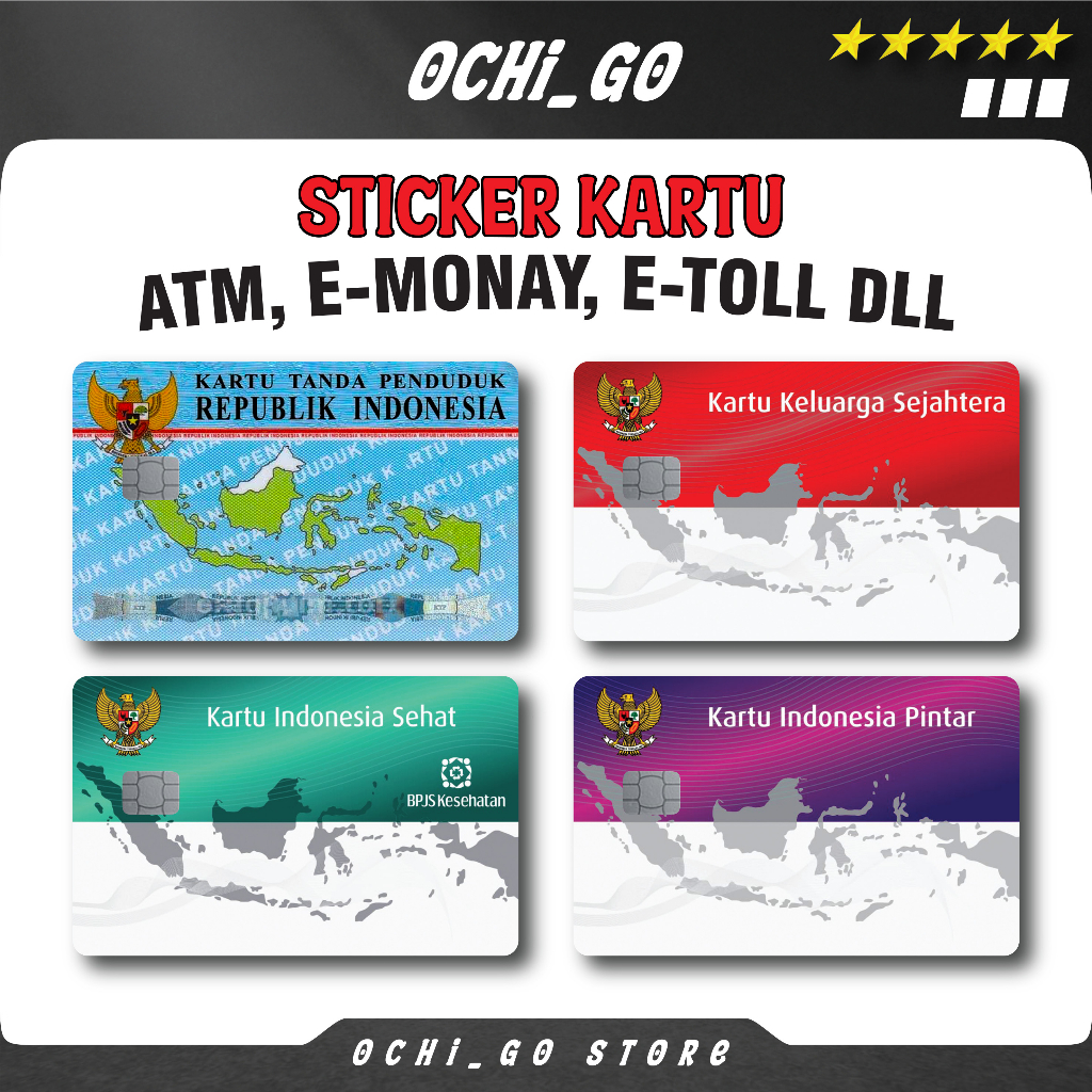 Jual Stiker Kartu Atm Garskin Skin Card Pelindung Ktp Bpjs Kip Sticker