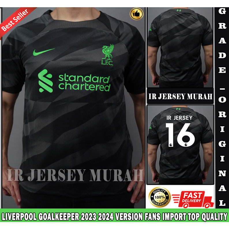 Jual Jersey Sepak Bola Liverpool Gk Black 2023 2024 Grade Ori Import