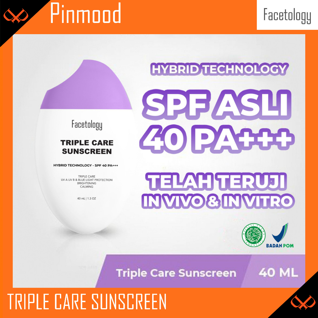 Jual Facetology Triplecare Sunscreen Ml Triple Care Sunscreen