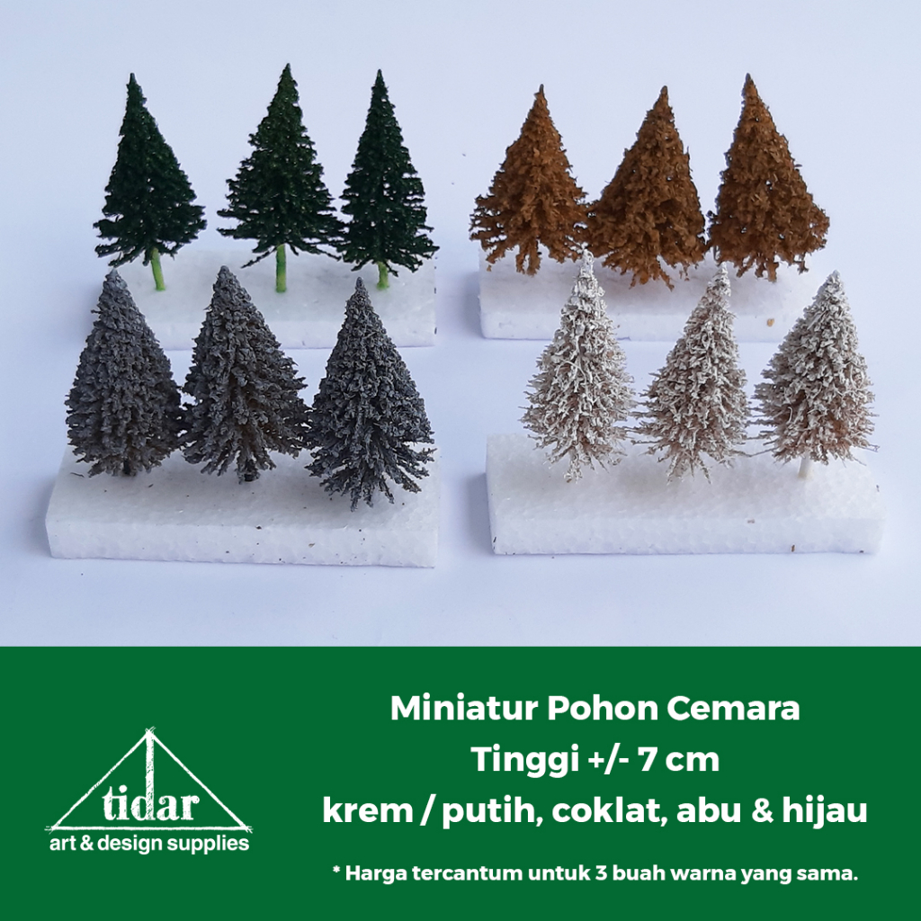 Jual Hr Miniatur Pohon Cemara Tinggi Cm Maket Tanaman Pinus