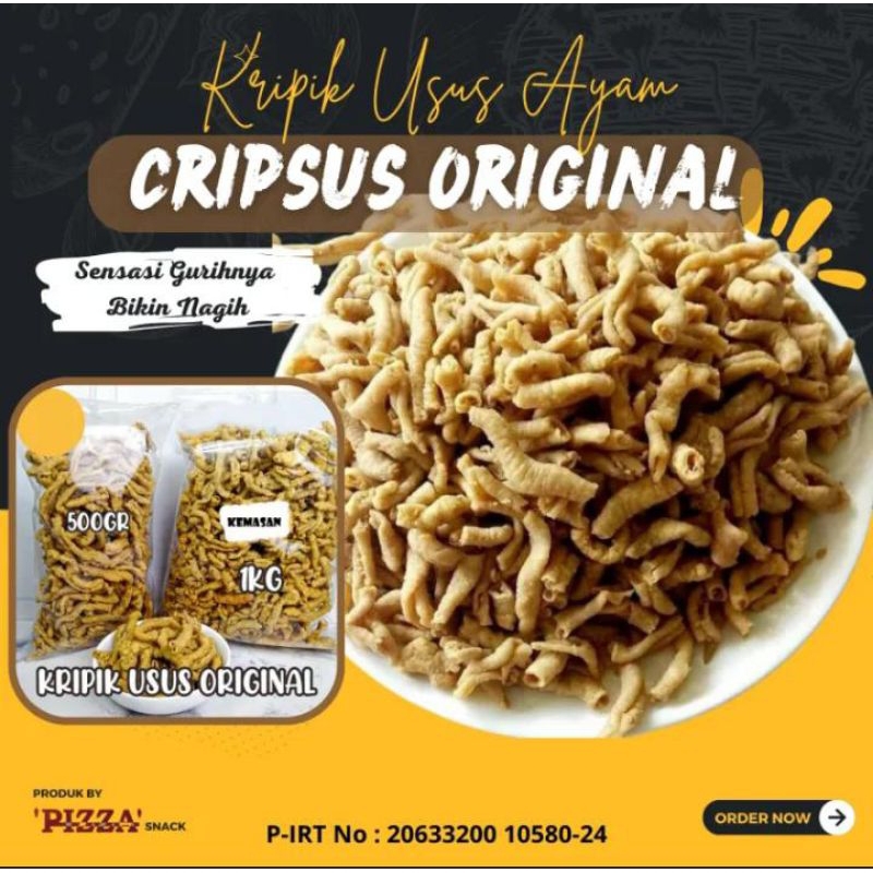 Jual Kripik Usus Crispy Kriuk Gurih Dan Lezat Cemilan Enak Cocok Buat