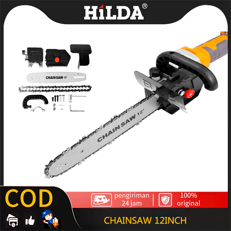 Jual HILDA Chainsaw 12inch Chainsaw Mini Mesin Gerinda Konverter