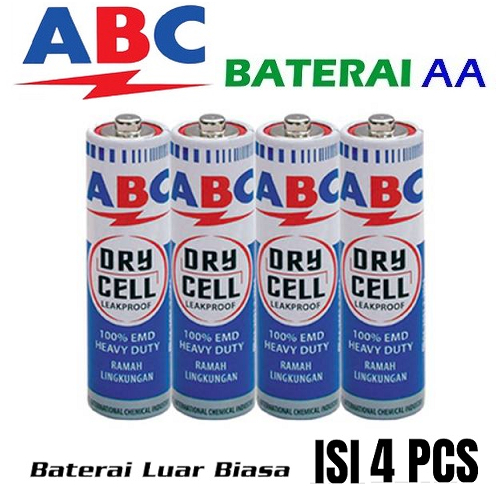 Jual 4pc Batre Baterai Batrei Battery ABC AA 1 5V Jam Dinding ABC A2