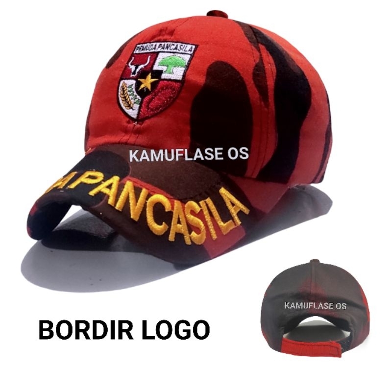 Jual Topi Pp Loreng Pemuda Pancasila Topi Pp Bordir Logo Shopee Indonesia